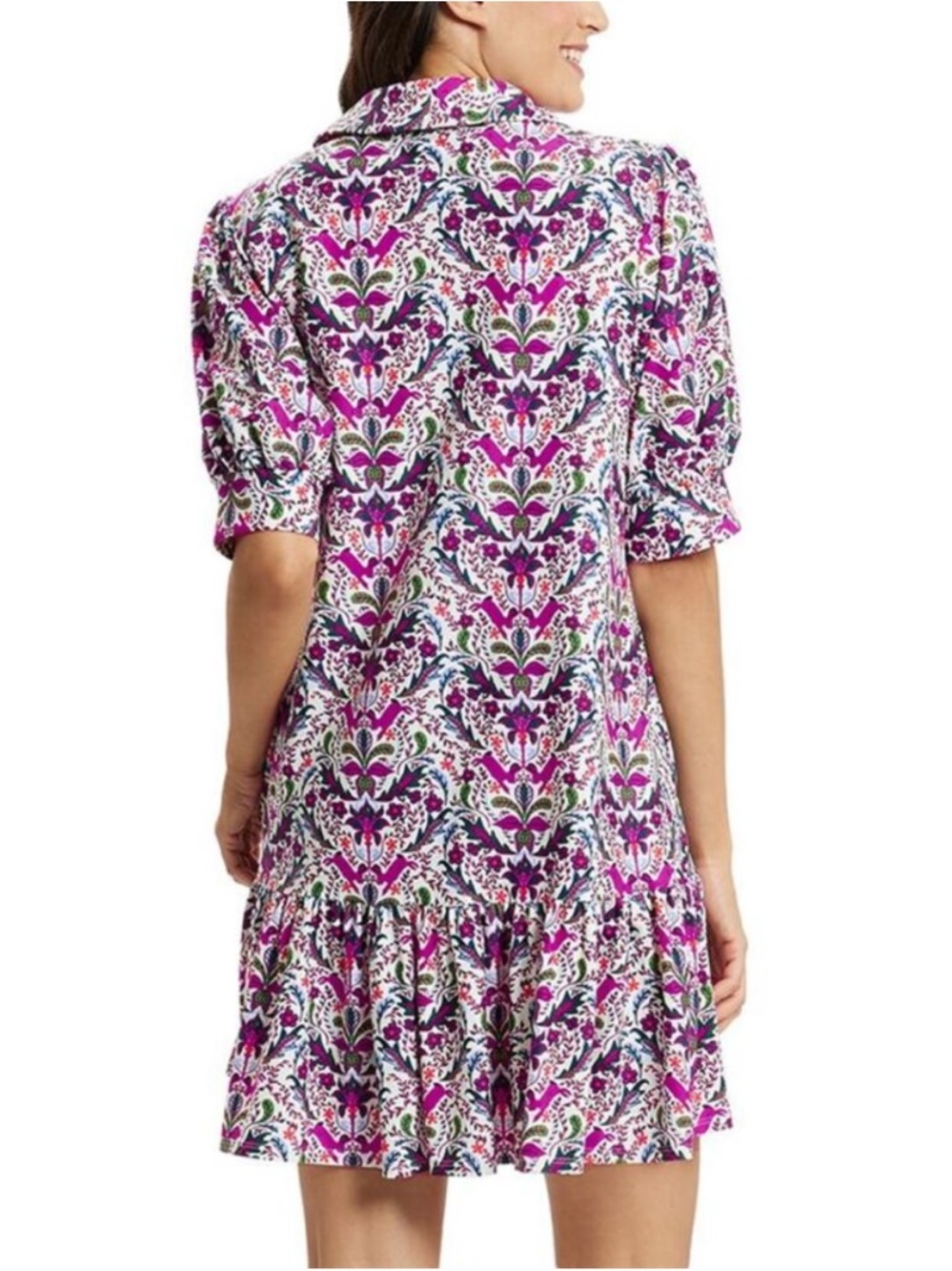 NWT Jude Connally Tierney Dress in Whimsy Hidden Rabbit Print | Size Small - Picture 2 of 16
